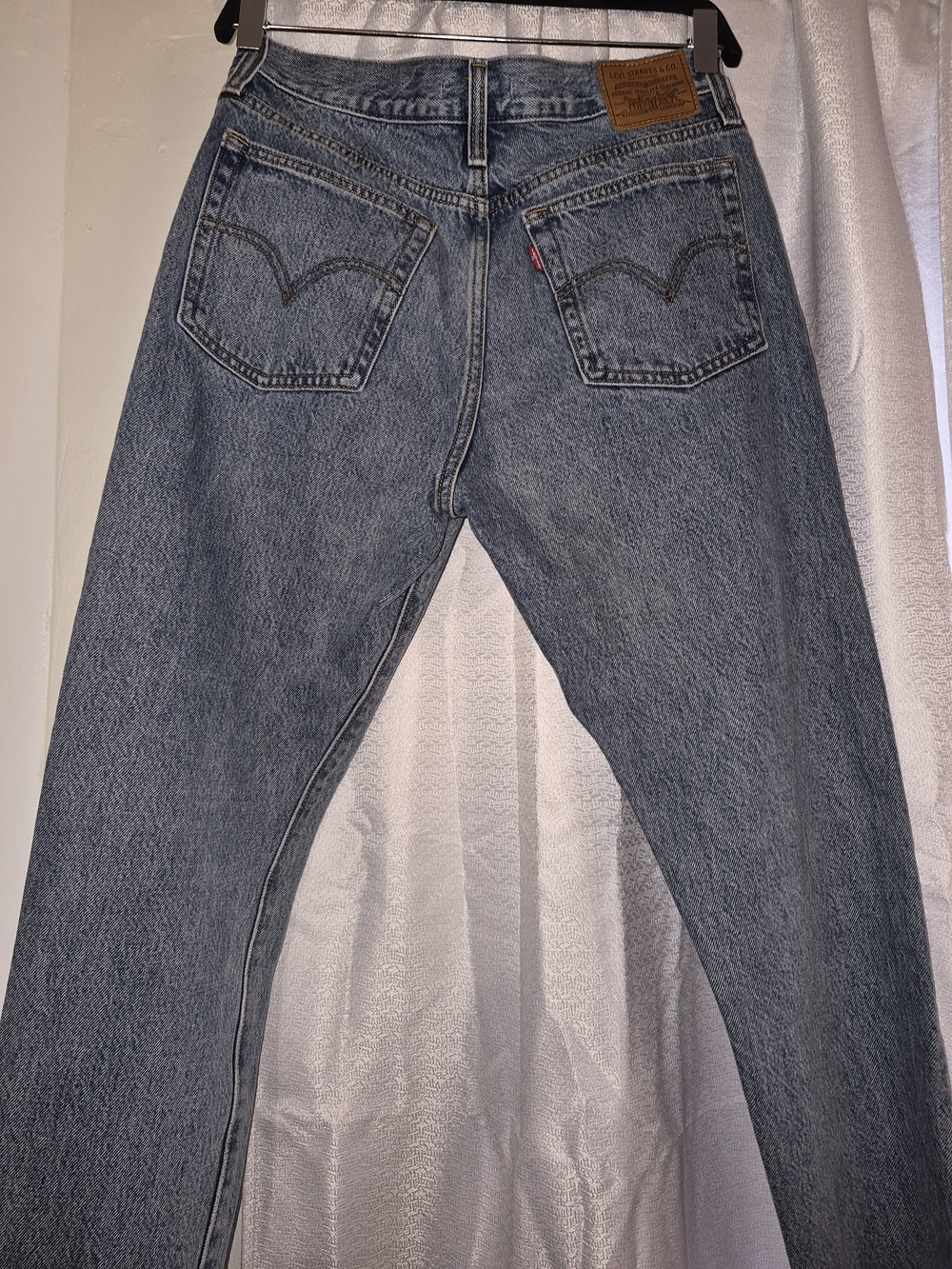 Levi's With The Big E Womens Light Blue Denim Jeans - Classic Fit - Picture 3 of 7